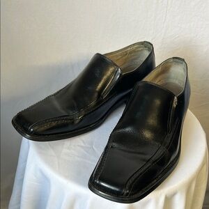 Stacy Adams Black Leather Dress Slip On Shoes Size 8.5